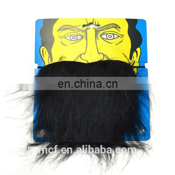 Party Holiday Funny Self Adhesive Black Fake Artificial Beard Mustache for Halloween Wholesale MOU-2478 photo-5
