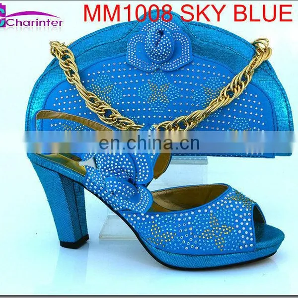 Shoes and Matching Clutch Bag Women High Heel Shoes MM1008 photo-6