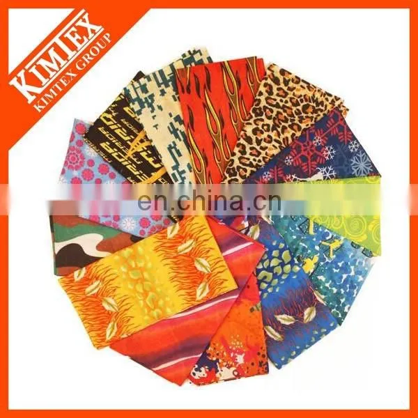 Promotional 100% Polyester Printed Cotton Bandana Headwear Bandanda photo-2