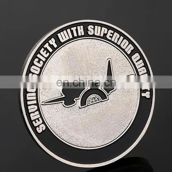 Cheap Price Customzied Good Quality Silver Plated Black Background Coin photo-3