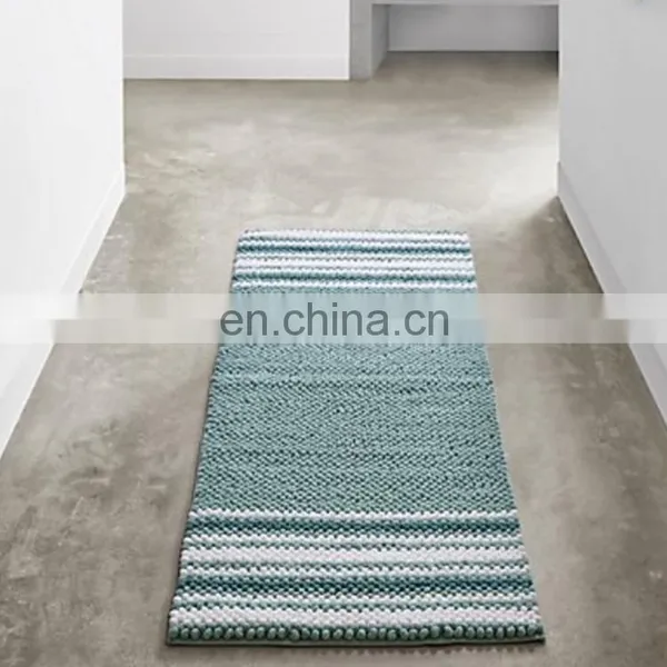 High Quality Waterproof Anti Slippery Hotel Shower Rug Anti Slip Foot Chenille Bath Mat photo-3