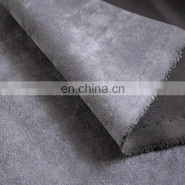 Hot Sale High Quality Sofa Fabric 100%polyester Suede Fabric photo-2