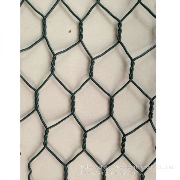 PVC Coated Hexagonal Gabion Mesh Woven Gabion Stone Cage photo-2
