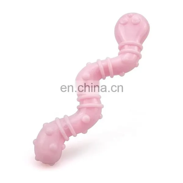 Earthworm Shape Puppy Chew Toy Play Toy Safe Material and Cute Shape photo-7