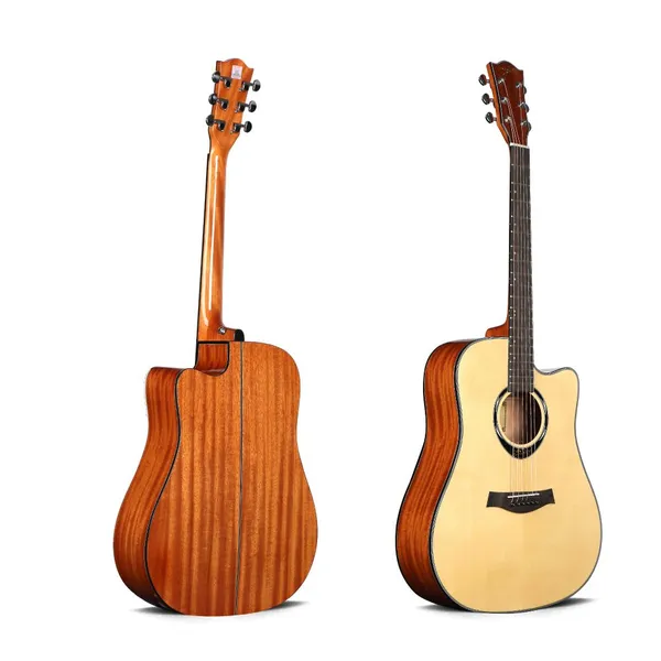 Factory High Quality 41 Inch Acoustic Guitar L820A With Spruce Top for Sale photo-2