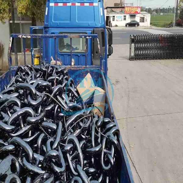 70mm Stud Chain/ u3 Studless Anchor Chain/black Coated Marine Chain photo-3