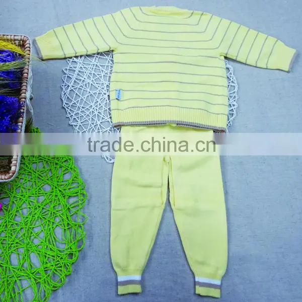 Eco-friendly Cotton Thin Knitted Pattern New Born Baby Kids Knitwear for Spring photo-2