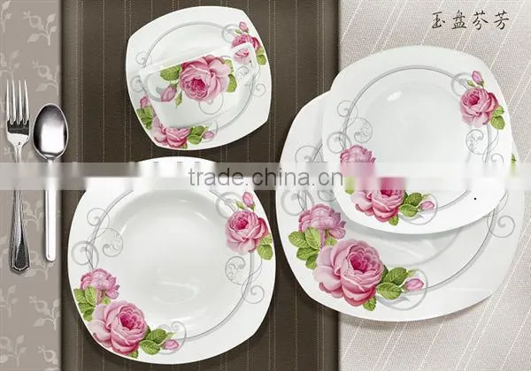 2016 Fine Ceramic Porcelain Square 20pcs Dinner Setsquare Fine Porcelain Dinner Set photo-3