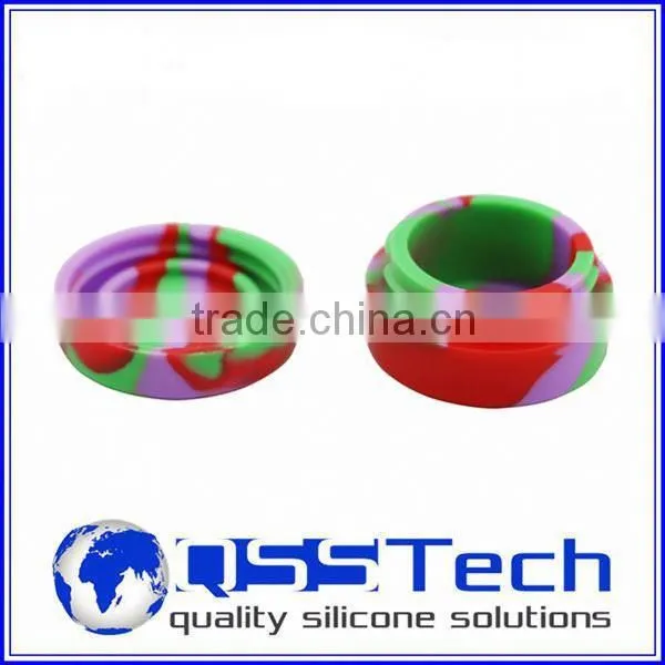 High Quality 7ml Customized Small Glass Oil Dispenser/ Oil Dab Wax Container/ Silicone Wax and Oil Container