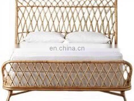 Luxury Real Bamboo Bed High Quality Good Price Vietnamese Style Custom Size for Decoration From Distributor photo-3