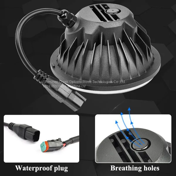6 Inch 20W Round LED Driving Spot Light, Replacement Offroad Stock Halogen Daylighter From Factory photo-2