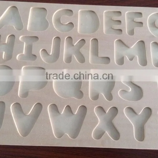 2015 The Natural Process Of Wooden Puzzles Toy Most Popular Kids Learning Letters photo-3