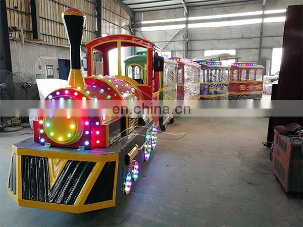 Zoo Kids Electron Steam Tourist Old Fashion Battery Operated Trackless Train photo-5