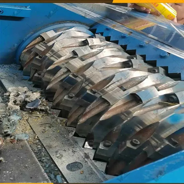 Plastic Shredder Single Shaft Shredder Injection Molding Head Material Crusher photo-2