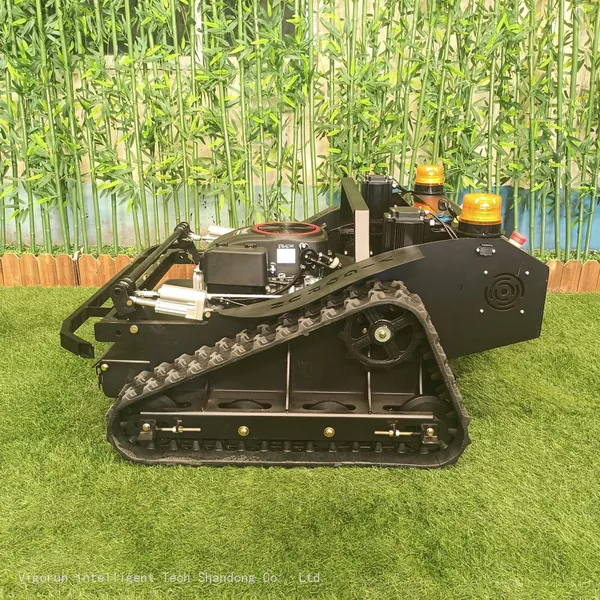 Remote Control Mower on Tracks, China Remote Brush Mower Price, Remote Controlled Grass Cutter for Sale photo-2