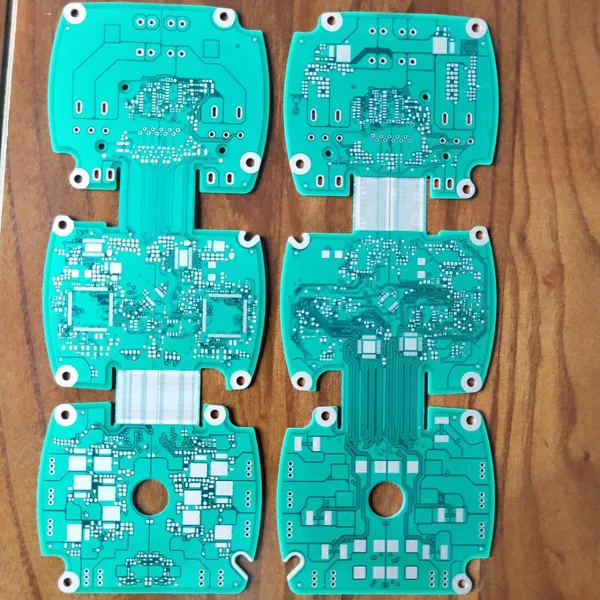 6-Schicht FR-4 Weich-Hart-Kombinations-PCB, FR-4 Weich-Hart-Kombinations-PCB, mehrschichtiges flexibles HDI FPC