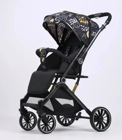 2025 Linen Easy Carry Foldable Baby Stroller Push Two Way Baby Pram Stainless Steel Frame 0-3 Years Old photo-4
