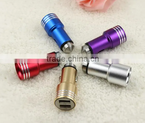 Hot Selling Car Accessories Usb Car Charger Colorful Automatic Mobile Phone Car Charger 2016 photo-2