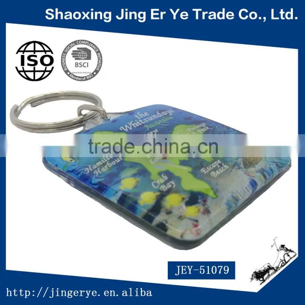Square Marine Acrylic Keychain photo-2