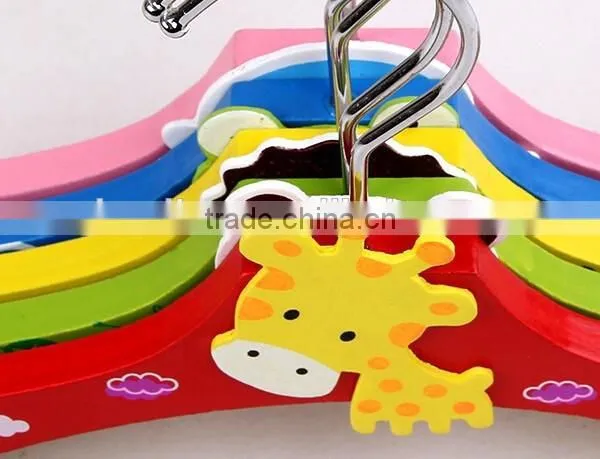 Wholesale Colorful Wooden Baby Hanger photo-3