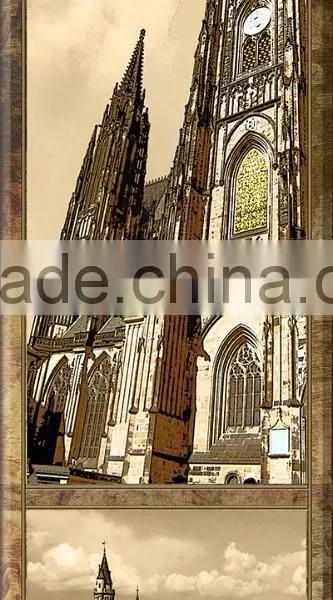 2 Panels European Style Modern Landscape Oil Painting OM-010 HGESX5MWZP photo-2