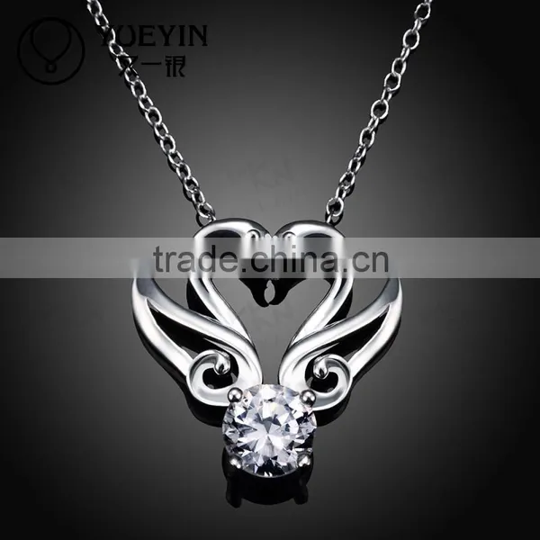 Silver Plated Zircon Luxurious Fashion Necklace Jewelry photo-3