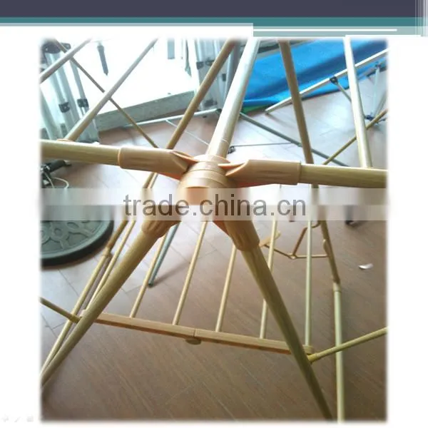 Folding Steel Wooden Color Baby Clothes Dryer Stand photo-3