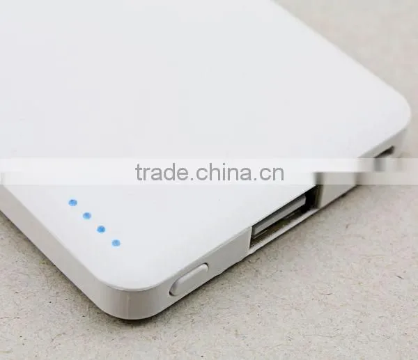 AWC813 2000mah OEM Slim Card Smart Phone Charge Portable Mobile Power Bank photo-2