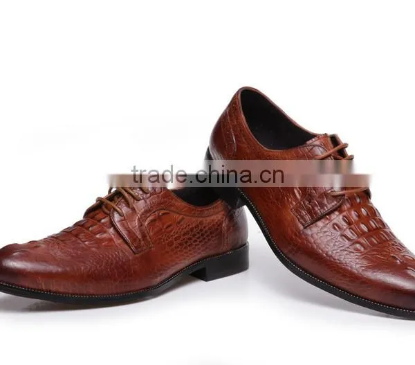 China Factory Handmade Leather Pointed Causual Men Shoes photo-4
