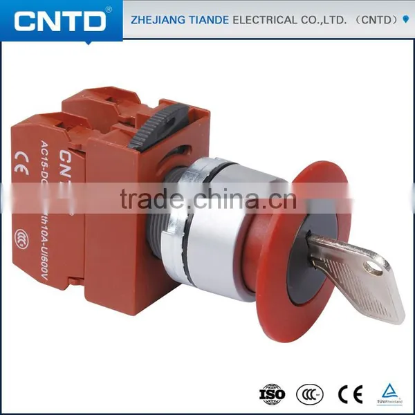 CNTD Hot Selling Stay Put Type 22mm 2 Position Push Button Rotary Switch (C2SNL-F2) photo-3