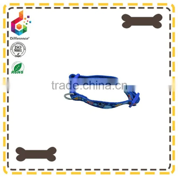 Foot Pattern Printing Adjustable Leather Pet Dog Collar photo-2
