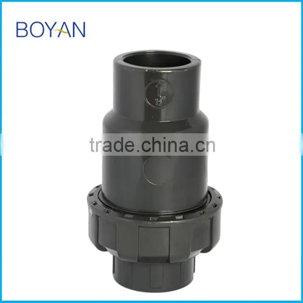 BOYAN ZheJiang TaiZhou Plastic Black For Irrigation PVC Check Valve photo-2