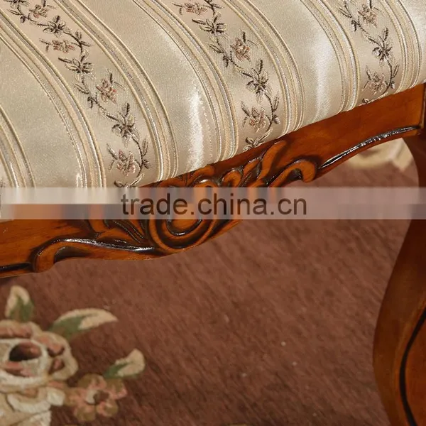 Originals Classic Carved Fabric Wood Dining Chairs for Restaurant photo-4