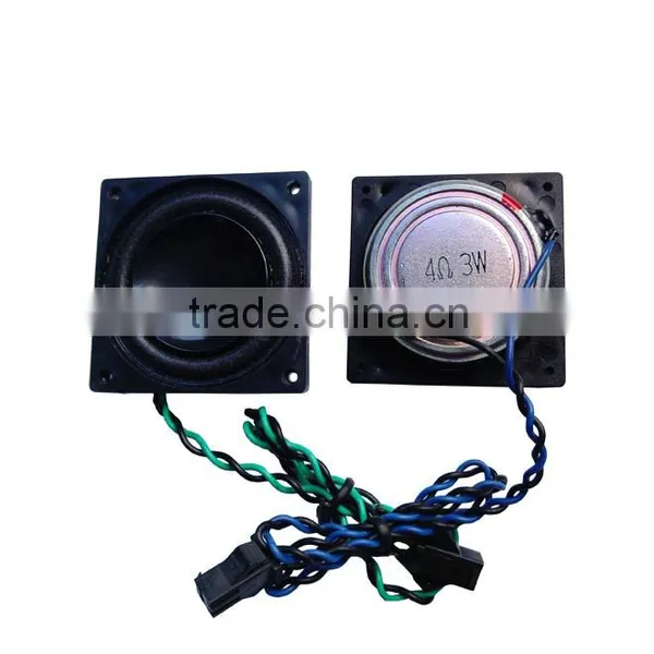 40mm 8ohm 4W Sqaure Mini Bass Speaker