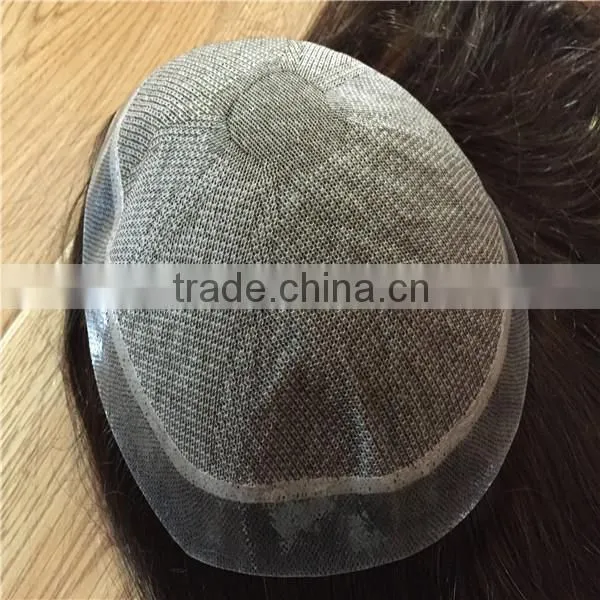 Full Lace Closure Silk Top Silky Yaki 100% Human Indian Remy Hair Partial Wig photo-3