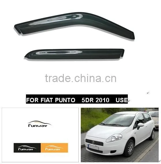 CAR DOOR VISOR RAIN DEFLECTOR FOR FIAT PUNTO 2006 USE