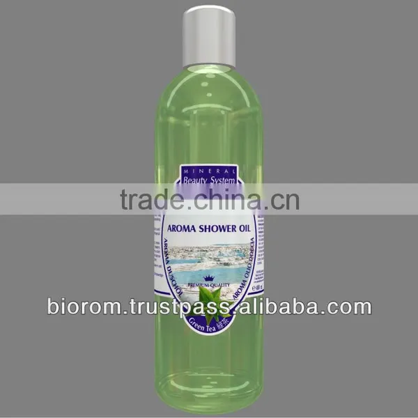 Green Tea Shower Oil With Dead Sea Minerals, Green Tea, Argan Oil, Vitamin E, Shea Butter,