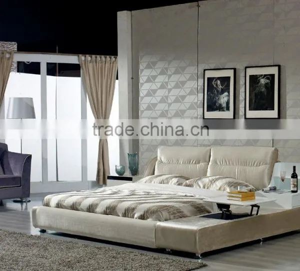 Wholesale King Size Cheap Mdf Bed, Double Folding Beds Set Design With Good Price for Living Room photo-3