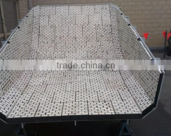 Alumina Ceramic Wear Liner Rubber Backed (302*302*63mm) photo-6