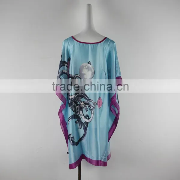 Bat Wing Sleeve Fashion Women Dress Chiffon Clothes photo-3