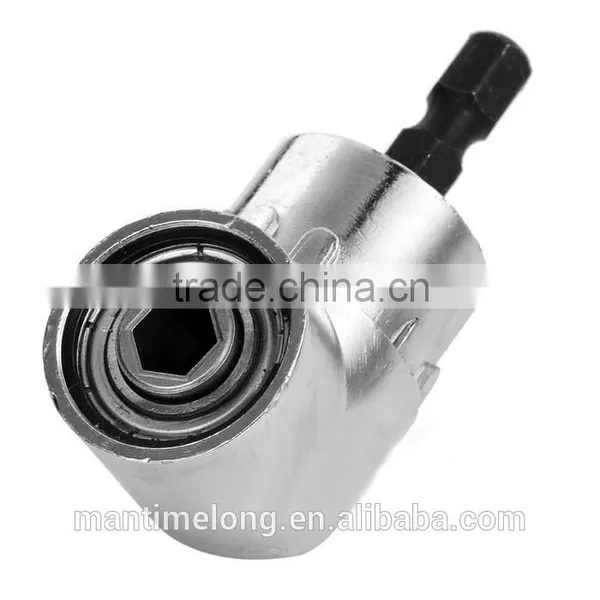 105 Degrees 1/4" Extension Hex Drill Bit Adjustable Hex Bit Angle Driver Screwdriver Socket Holder Adaptor Tools photo-2