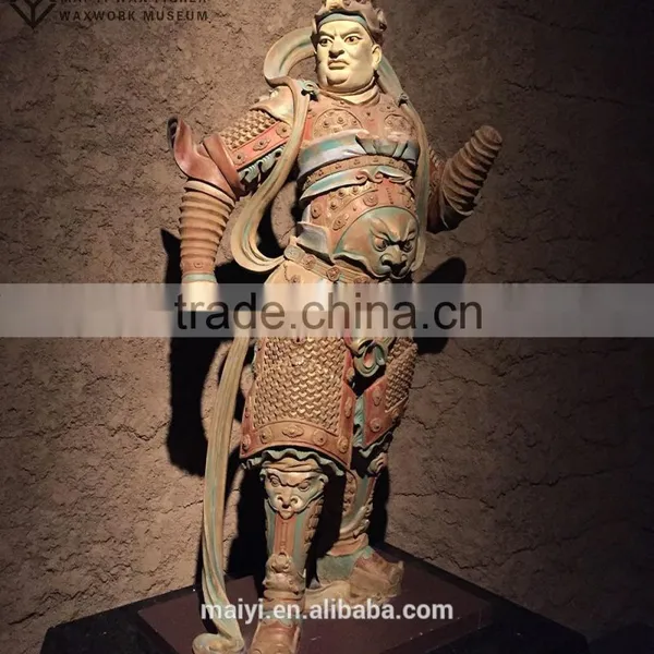 2015 Latest Ancient Solider of Chinese Wax Figure Silicone Wax Statue