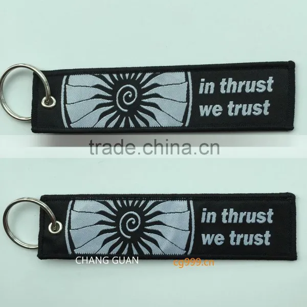 The Black Woven Label Key Ring photo-3