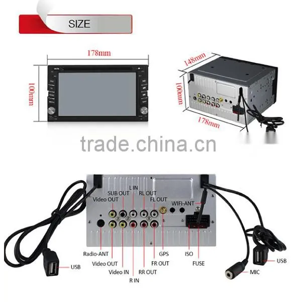 Best Selling 2din 6.2'' Touch Screen Android Car Media Player photo-5