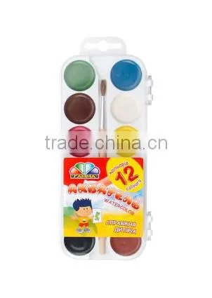 Watercolor Set, Watercolour, Water Color, 12 Colors With or Without Brush photo-2