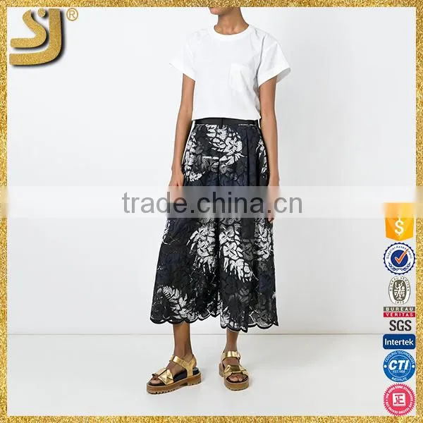 Hot Selling Black Culottes Pant for Lady photo-5
