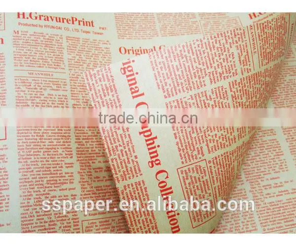 52X75cm Bestselling Wholesale Vintage Black Newspaper Paper Black Kraft Paper Quality Choice photo-3