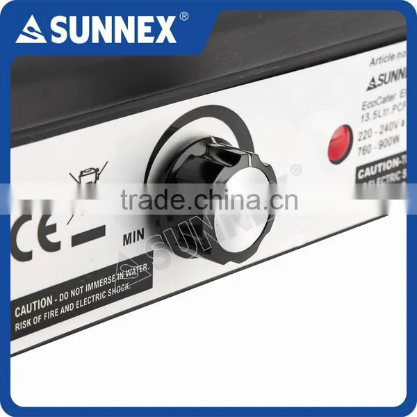 SUNNEX Professional Polycarbonate Roll Top Cover 220V AC, 760W 13.5LTR/14.3U.S.Qt Electric Food Warmer photo-3