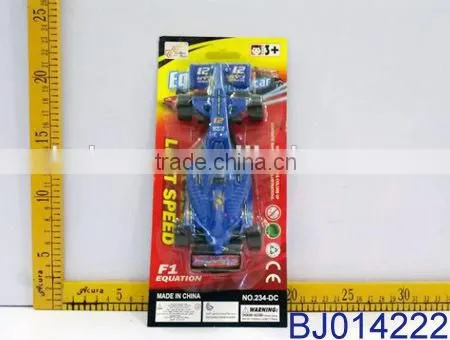 Plastic kids toy popular blue small F1 racing car toy