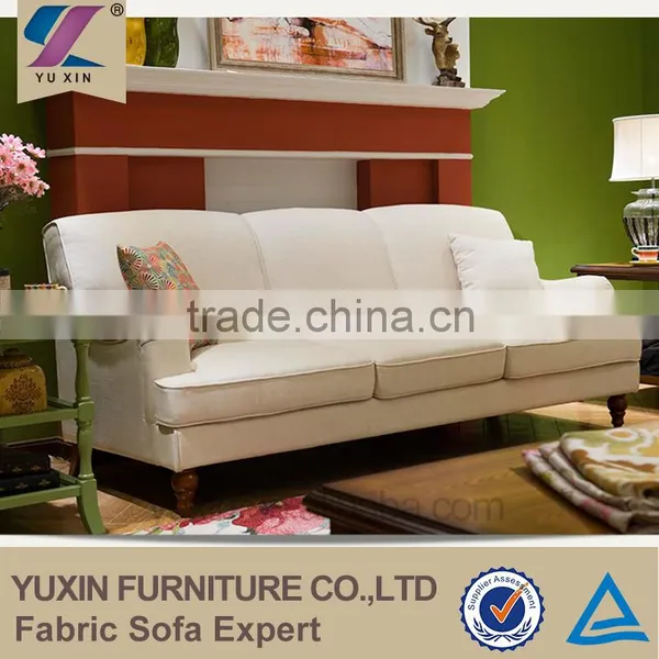 Fabric Sofa With Wood Arm/ Wood Arm Fabric Sofa photo-4